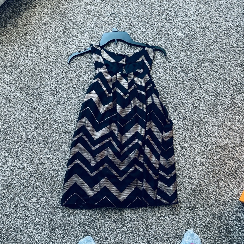 Black and gold blouse